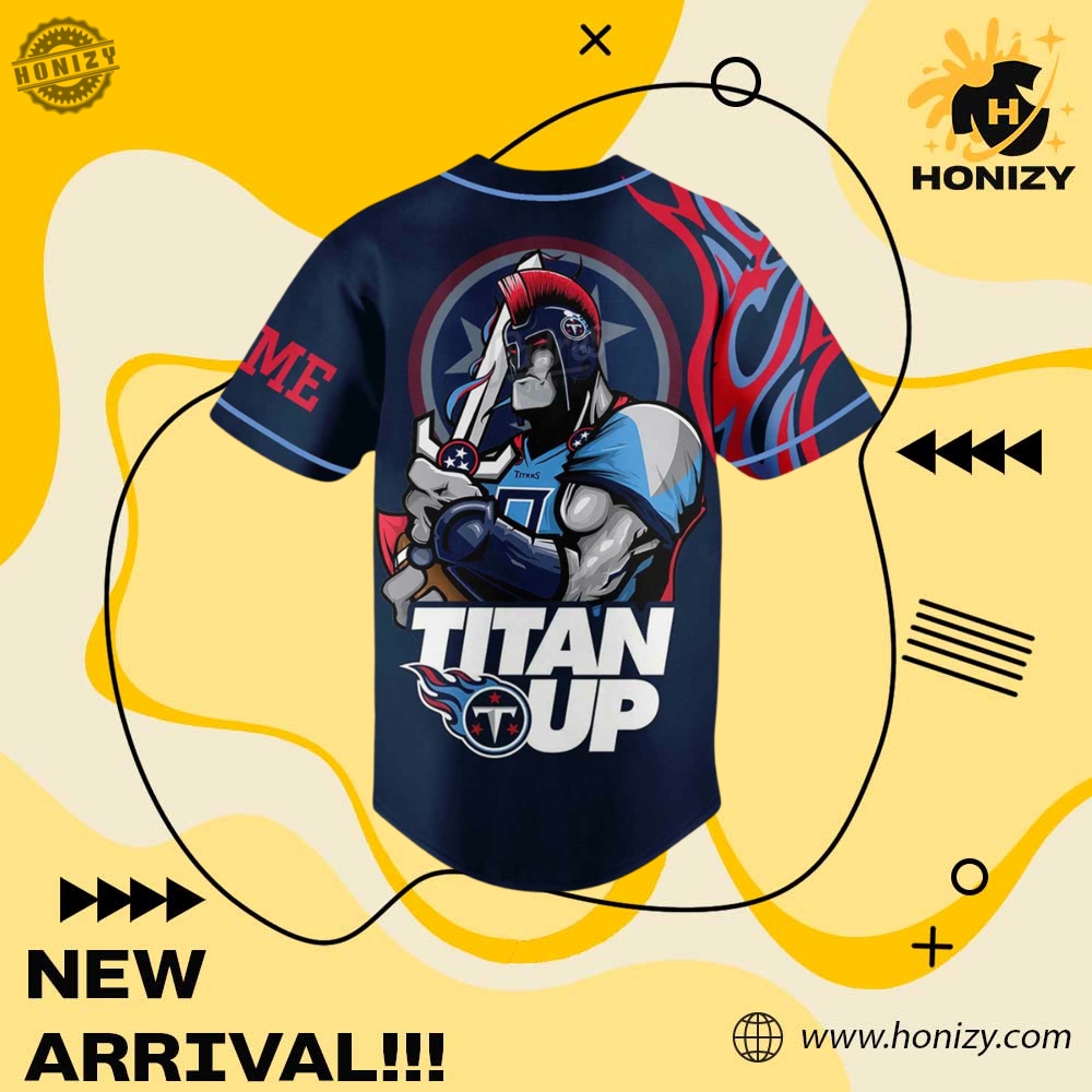 Nfl Football Tennessee Titans Custom Name Unisex Trendy Baseball Jersey 5 NFL Football Tennessee Titans Custom Name unisex trendy Baseball Jersey