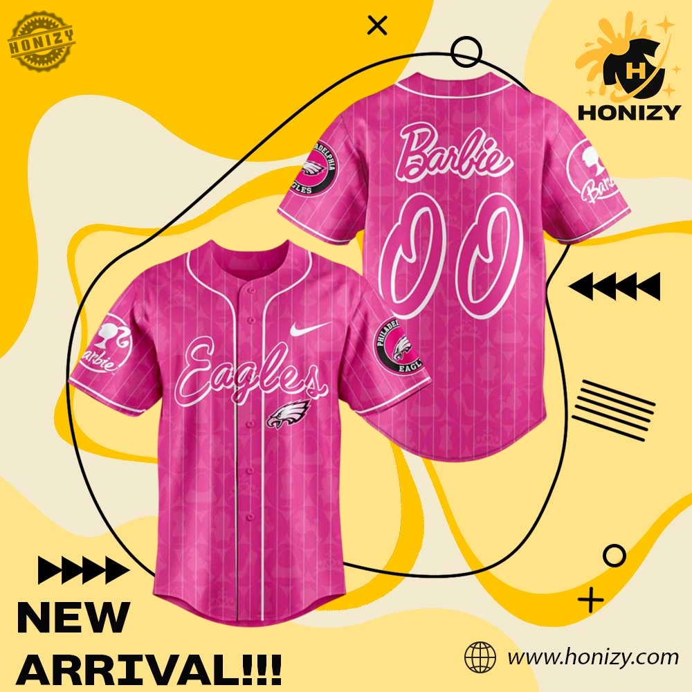 Limited Edition Inspired Jersey 26 Nfl Football Philadelphia Eagles Nfl X Barbie Custom Name Unisex Trendy Baseball Jersey