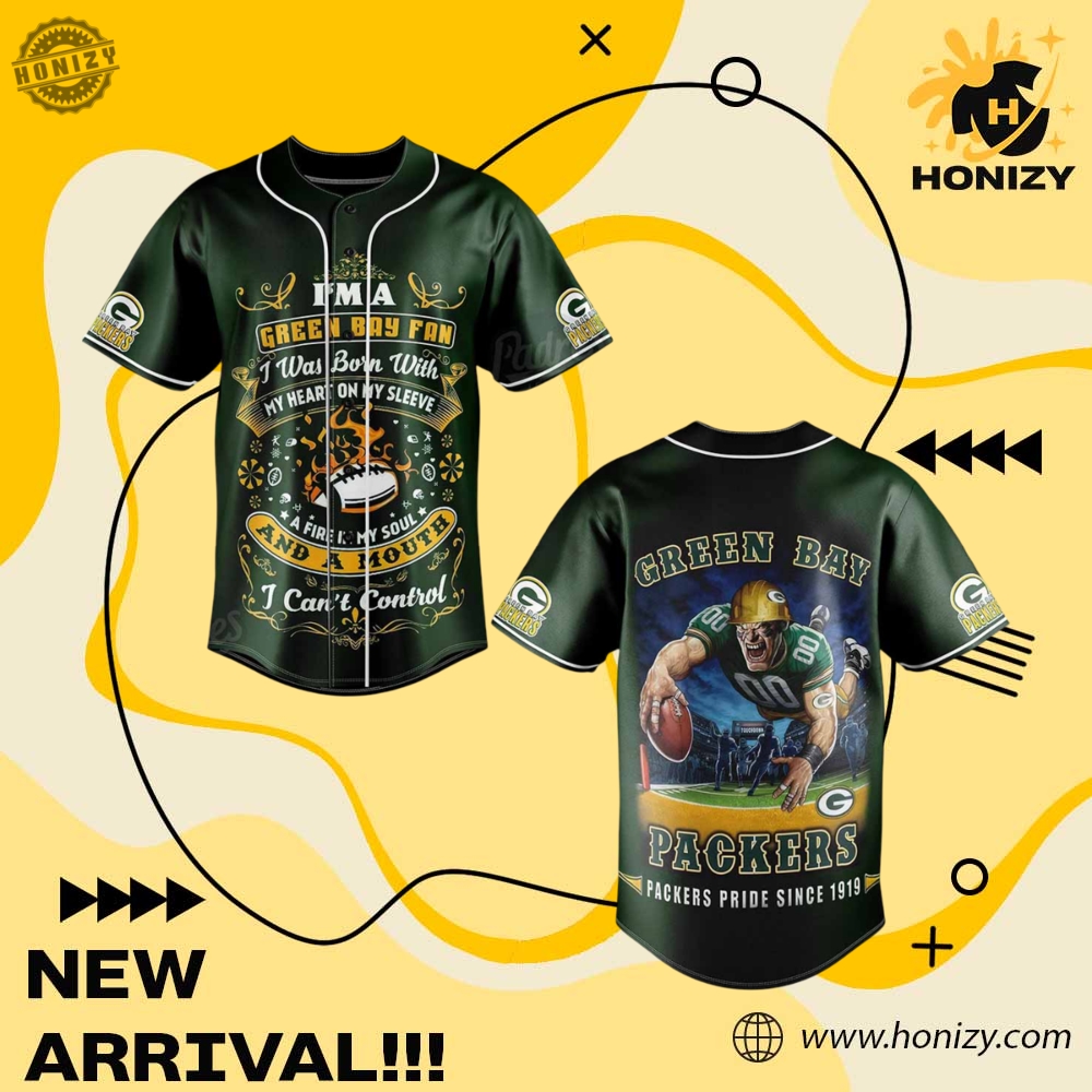 NFL Fans Baseball Style Shirt 15 Nfl Green Bay Packers Football 3D Unisex Trendy Baseball Jersey