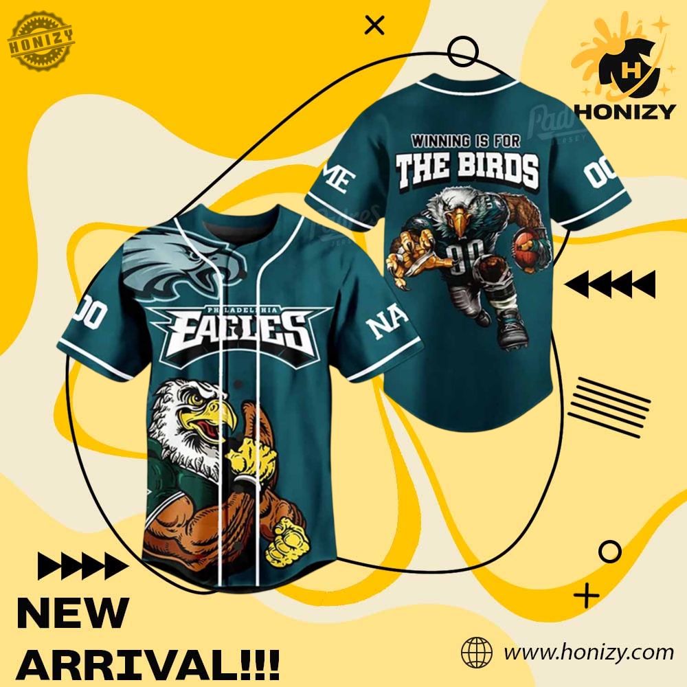 NFL Fans Baseball Style Shirt 19 Nfl Philadelphia Eagles Football Unisex Trendy Baseball Jersey